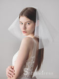 Shoulder Length Ivory Wedding Veils ALC013