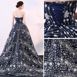 Sparkly Ball Gown Glitter Sequins Strapless Formal Dresses Court Train Evening Dresses #SED197 | Selinadress