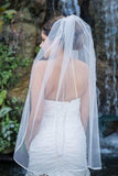 Chic Short Veils Lace With Applique Wedding Veils V04