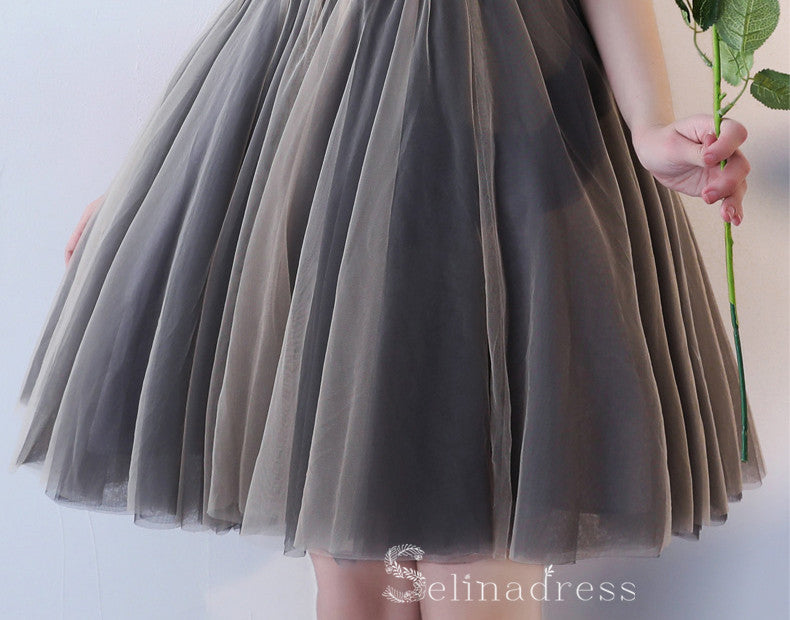 Unique Off-the-shoulder Cute Short Ptom Dress Homecoming Dresses MHL033 SELINADRESS Unique Off-the-shoulder Cute Short Ptom Dress Homecoming Dresses MHL033 SELINADRESS
